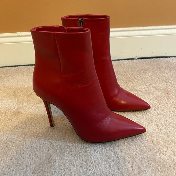 the seller Shoes - Red leather boots